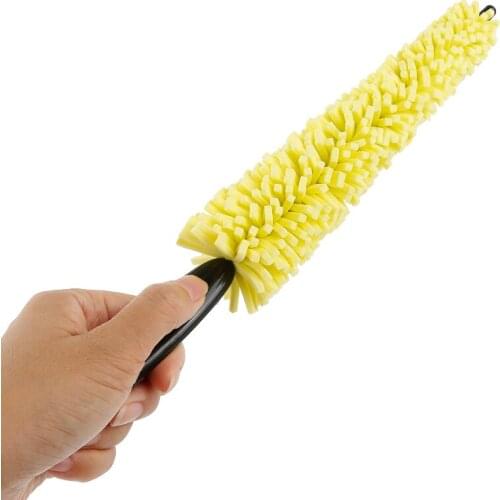 Car Wheel Washing Brush Plastic Handle Vehicle Wheel Rims Tire Cleaning Brush Car Brush Car Washing Sponges tools