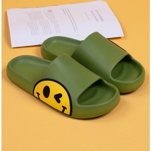 2021 Hot Sale Smile Slides Men Flip Flops Comfort Platform Fish Slippers Women Non-slip Massage Slippers Men zapatillas de casa