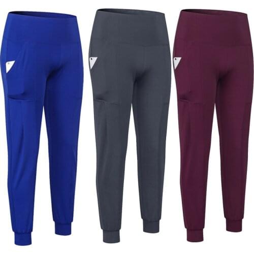 Sports Pants For Women Running Trousers Joggers Womens Sport Pants Long Elastic With Pocket Jogging Pants Women Fitness Bottoms