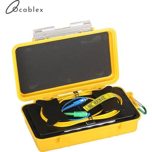Fiber Optic OTDR Launch Cable Box 1310/1550nm SC/UPC-SC/APC OTDR Dead Zone Eliminator,Fiber Rings Free Shipping