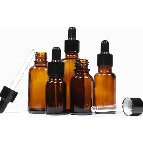 100Pcs 5/10/15/20/30/50/100ml Essential Oil Bottle Glass Dropper Cosmetic Container For Drop Shopping Wholesale Free Shipping