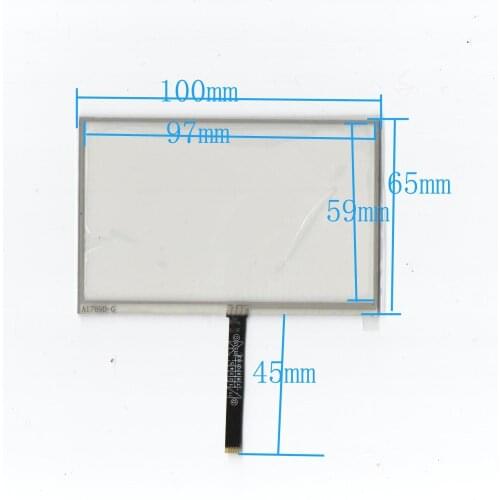 4.3-inch six-wire 100*65 resistive touch screen,compatible for MP4 MP5 A1769D-G Onda VX530