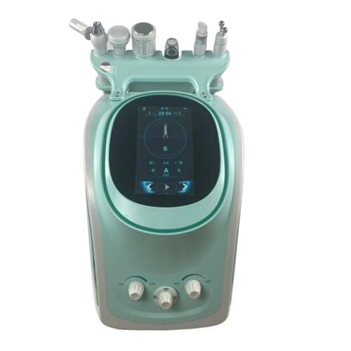 6 in 1 Multifunctional H2O2 Hydrogen Oxygen Small Bubble Facial with Skin Detection Head Clean the Water Supply Machine