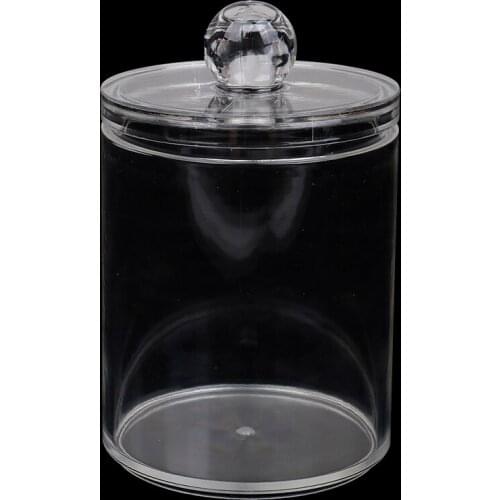 7X10CM Single Layer Clear Acrylic Storage Box Holder Transparent Cotton Swabs Stick Cosmetic Makeup Organizer Case