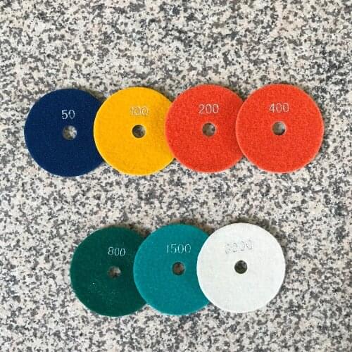 Diamond Polishing Pad 4 inch (100 mm) for Granite Marble Concrete Stone Resin Polish Pads Diamond Polishing Wheel Thickness 3 mm