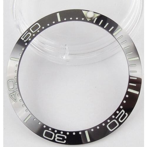 39.9mm Ceramic Watch Bezel Insert For Automatic Mens Watch Face Inner Diameter 31.6mm Watches Replacement Accessories
