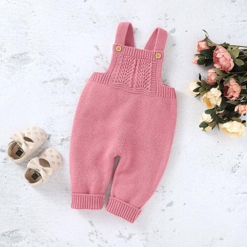 Baby Rompers Knitted Newborn Infant Girls Boys Sweaters Clothes Autumn Winter Warm Toddler Kids Jumpsuits Outfits One Piece 0-2Y
