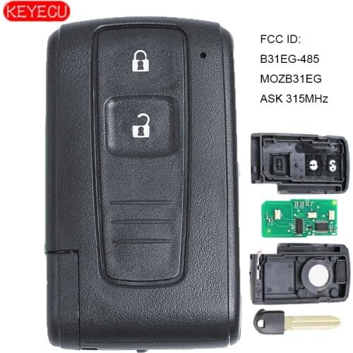 KEYECU Smart Remote Key fob ASK 315MHz for Toyota Prius 2004 2005 2006 2007 2008 2009 FCC ID: B31EG-485 MOZB31EG TOY43