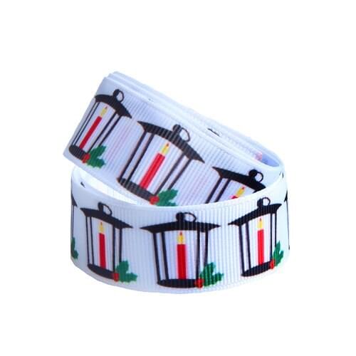FLRA Ribbon (50yards/lot) Flora Ribbons Christmas theme grosgrain ribbon