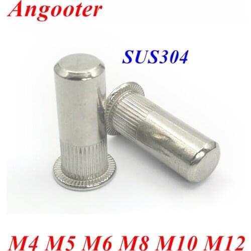 M4 M5 M6 M8 M10 Rivet Nuts 304 Stainless steel Larger Flat Head Blind Rivet Insert nuts Countersunk Sealed Close End Rivet nuts