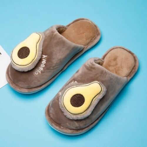 Men Winter Home Slippers Cute Carton Women Warm House Slippers Indoor Bedroom Couples Floor Shoes Soft Comfortable Light Weight