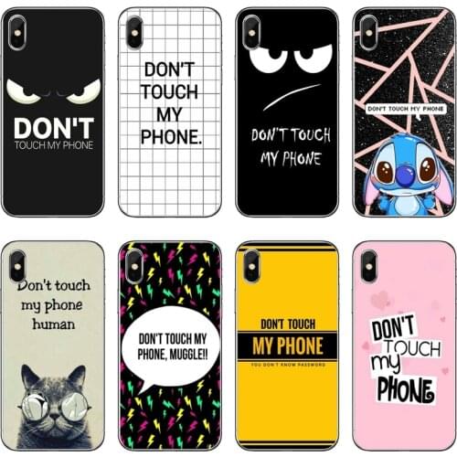 Soft cover case Do Not dont Touch My Phone For Samsung Galaxy J8 J7 J5 Prime pro J3 A3 A5 A7 2018 2017 2016