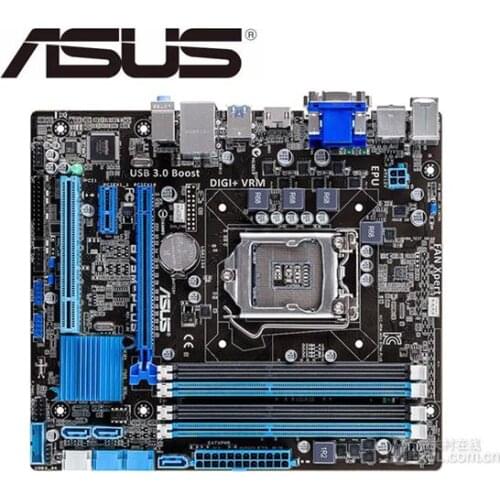 Desktop Motherboard for Asus B75M-PLUS B75 Socket LGA 1155 i3 i5 i7 DDR3 16G uATX UEFI BIOS Original Used Mainboard On Sale