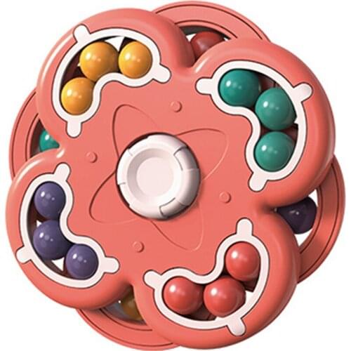 New Rotating Magic Bean Intelligence Fingertip Cube Decompression puzzle Childrens Finger Gyro Magic Disk Educational Cube Toy