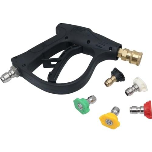 1 Pcs High Pressure Washer Gun Water Snow Foam Lance Spray Gun 5 Pcs Quick Nozzle Car Washing Kit Cleaning Tools