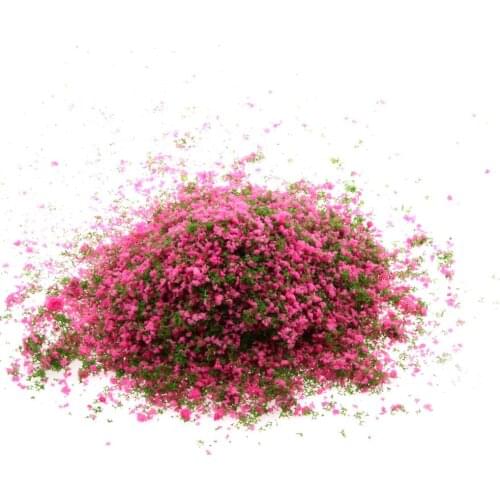 Rose Red Green Foliage Model Scenic Material for Mini Tree DIY Decor Model Ornaments