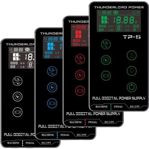TP-5 Digital LCD Tattoo Power Supply Tatuagem For Tattoo Machines Touch Screen Source Makeup Tattoo Power Supplies