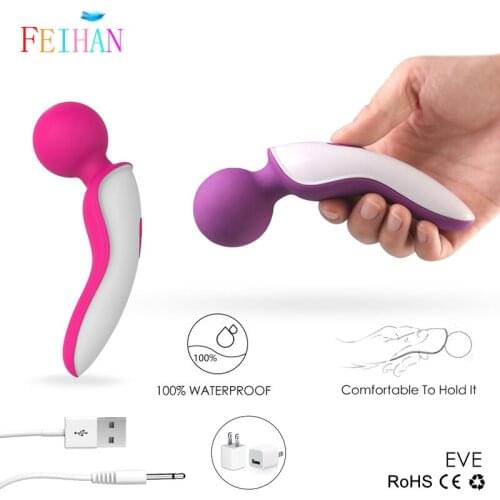 Powerful 9-Speeds Sex Vibrator USB Rechargeable AV Magic Wand G Spot Massager Clitoris Stimulator Vibrators Sex Toys For Women