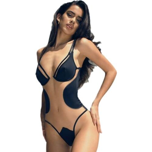 Womens Summer New Condole Belt Color Matching Sexy Transparent Jumpsuits Women Of Europe And America