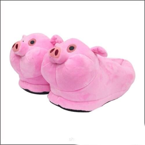 Winter Female Bread Fat Sneakers Womens/Men Cartoon Animal Slippers Indoor Warm Home Shoes Ladies Cute Plush Cotton Flip Flops
