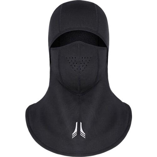 Winter Cycling Head Cover Waterproof Windproof Balaclava Fleece Lined Skiing Motocycle Face Cover Riding Headgear