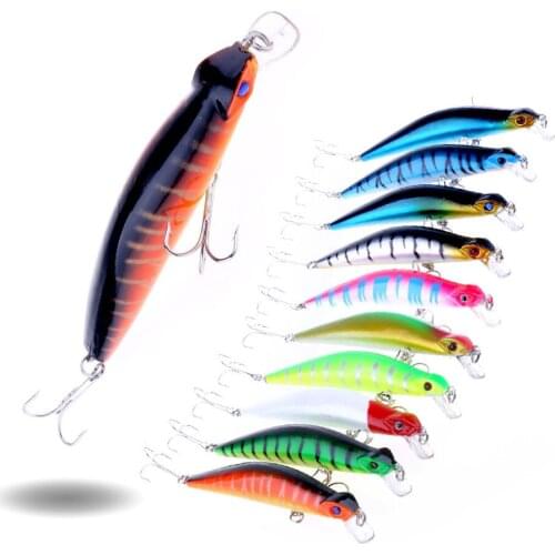 11CM 14.3G Winter Fishing Lures Minnow Swimbait Laser Sinking Hard Bait Crankbaits Fishing diving Wobblers For Pike Accessories