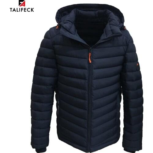 TALIFECK men jacket winter Warm Mens Jackets And Coats Casual Fashion Padded Jacket High Quality Parkas Mens Coat Waterproof
