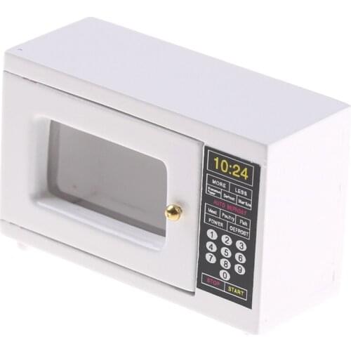 2020 New 1/12 Kitchenware Cookware Set for Dolls Home Kitchen Accessory Model(Microwave oven) House Miniature