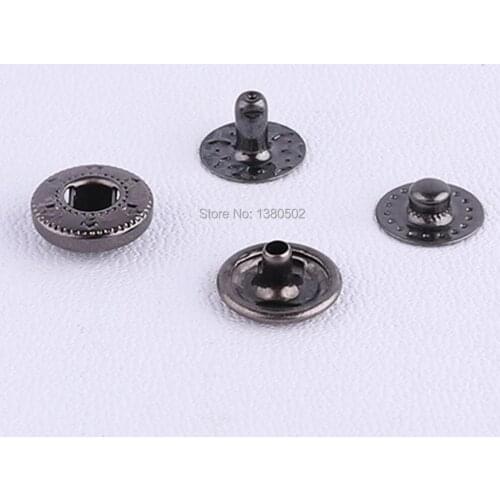 50sets 12mm black color Combined Buttons Press Button Sewing tool Garment Bag Leather Craft