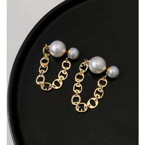 Женские золотые серьги AFSHOR China At AliExpress