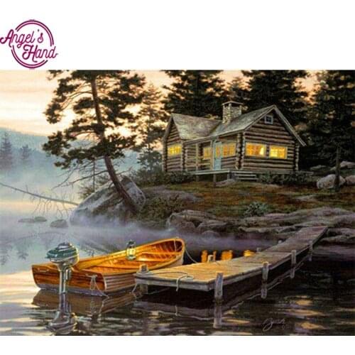 Diy 5D diamond painting Full Diamond embroidery night scenery diamond mosaic picture rhinestones cross stitch Wall Sticker