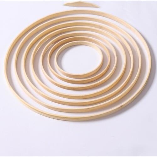 10-29cm Diameter DIY Wood Hoop Embroidery Cross Stitch Wreath Dreamcatcher Bamboo Circle Ring Wedding Set Decoration Material