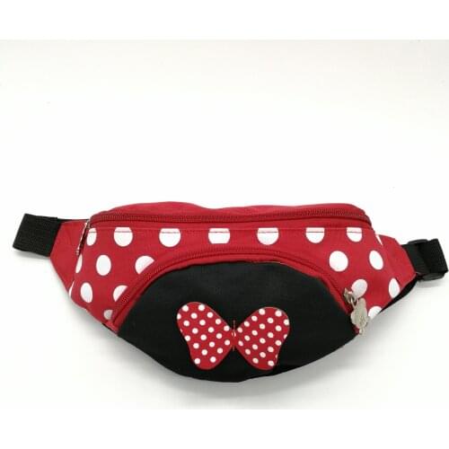 Disney Mickey childrens outdoor sports waist packs boy girl running travel Waist bag mini mobile phone bag childrens wallet