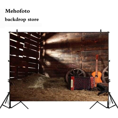 Mehofoto Backgrounds For Photo Western Barn Warehouse Instrument Photography backdrops photocall Custom Computer printed 809