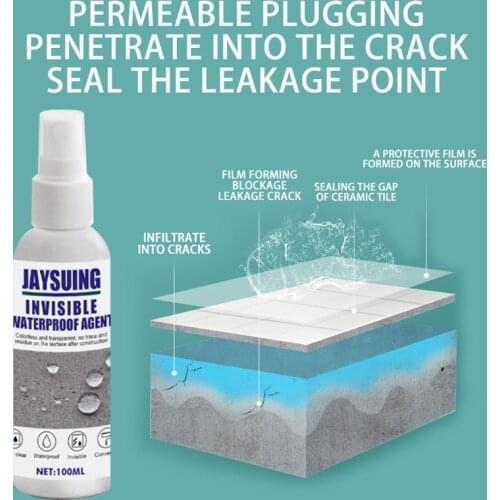 100ml Invisible Waterproof Agent Sealant For Roof Leak-proof Permeable Roof Glue T4MD