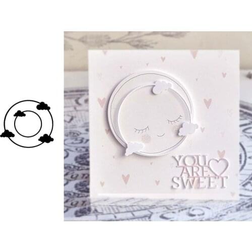 Circle clouds frames 2020 new metal cutting diescut die mold Scrapbooking card making paper craft knife mould punch diecut