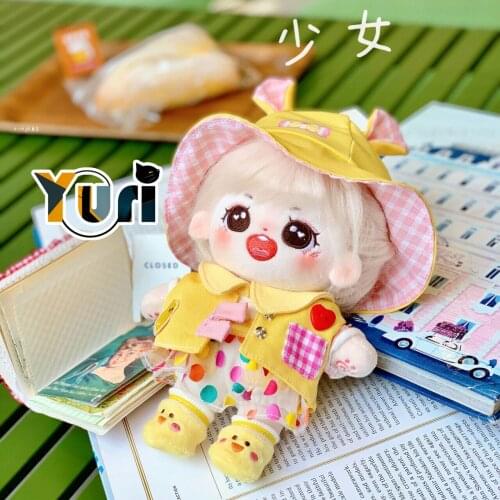 Yuri Doll Use Hat Kindergarten Yellow Autumn Outing Set No attributes 15cm 20cm Cute Plush Doll Clothes Clothing Sa MM