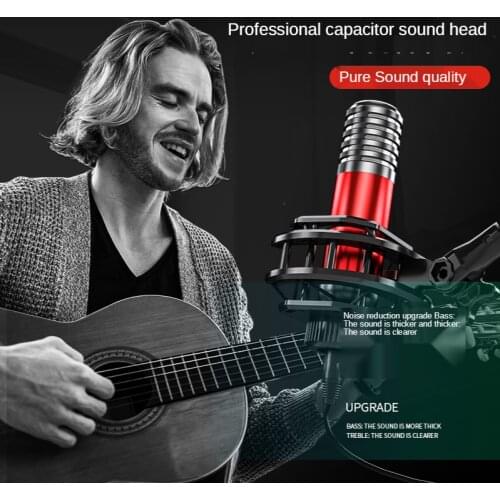 Microphone Recording Equipment Condenser Audio Noise Reduction Karaoke Microphone Streaming Chat USB Professional Podcast For PC