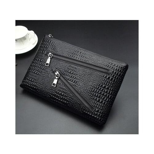 2021 Clutch Mens Bags Leather Soft Fashion Trend All-match Mens Handbags Casual Large-capacity First Layer Cowhide Clutch bags