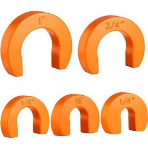 5pcs 1/4 3/8 1/2 3/4 1 inch Plastic Quick Push-Fit Disconnect Clip Clamp Set Disconnecting Fixture Accessories