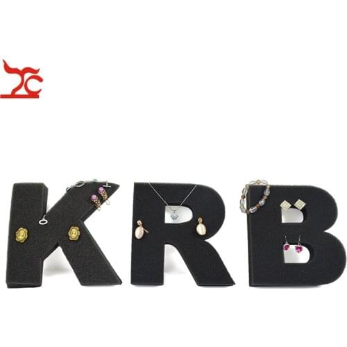 Creative 20cm Large Foam Letter Words Black Sponge A-Z 26 Word Art Craft Jewelry Display Tool Alphabet Name Letter Combine