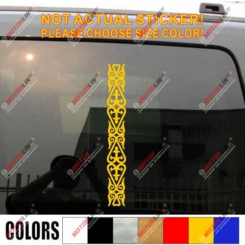 Flag of Kazakhstan Decal Sticker Car Vinyl pick size color no bkgrd left part
