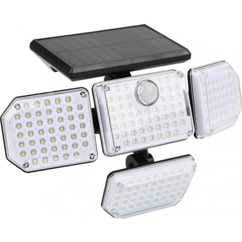 4 Heads PIR Motion Sensor Solar Wall Light Outdoor LED Solar Lamp Spotlights Waterproof Garden Courtyard Landscape Street Light