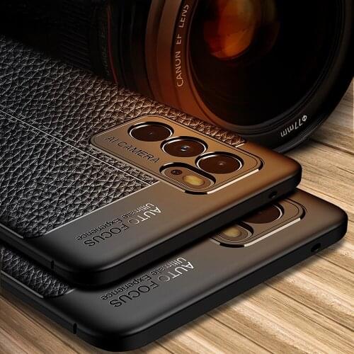 Shockproof Case For OPPO Reno 6 6 Pro 5G Leather Texture soft Silicone Phone back cover for OPPO Reno 6 Pro+ Plus