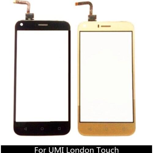 5.0 inch Touch Screen 100% Test Front Glass Digitizer Panel For UMI London Touch Sensor Lens+ 3M Sticker