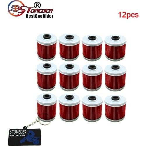 STONEDER 12x Oil Filter For HONDA TRX500FM 450S 420 400 TRX350 TRX300 TRX250 TRX200D VT125C SHADOW