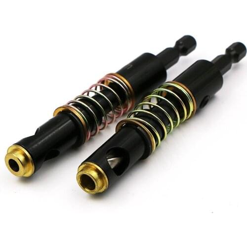 HSS Saw Hinge Twist Drill Bits with Hexagonal Handle 1/4" & 5mm Screw Hole Woodworking Cabinet Tool Self Centering Drill Bits