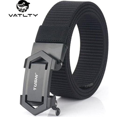 VATLTY 110CM/120CM Tactical Belt For Men Anti-rust Metal Buckle 3mm Thick Real Nylon Military Army Belt Jeans Belt Accessories