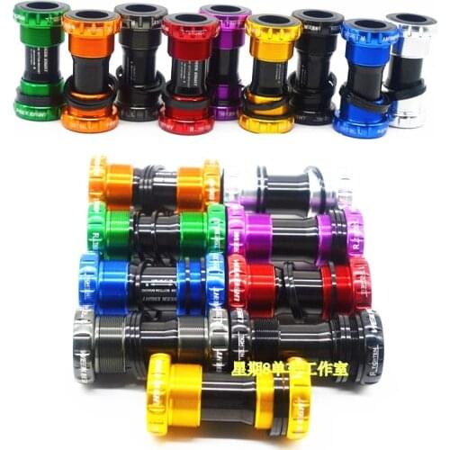 Bicycle Threaded Bottom Bracket Aluminum Alloy / Ceramics Ball Bearing BB91 For 68mm/73mm 24mm ShimanoFsa MTB Road Crankset