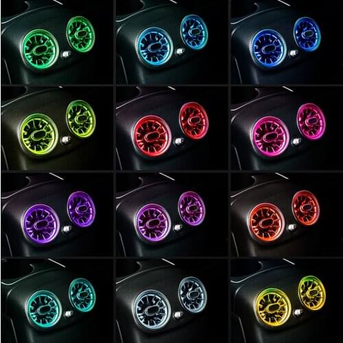 Rear air conditioning vent LED turbine ambient light For Mercedes Benz C /E/ GLC class w205 w213 x253 LED atmosphere light